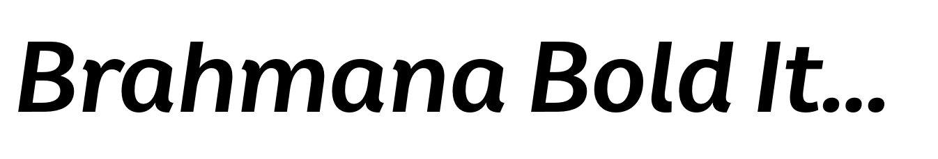 Brahmana Bold Italic